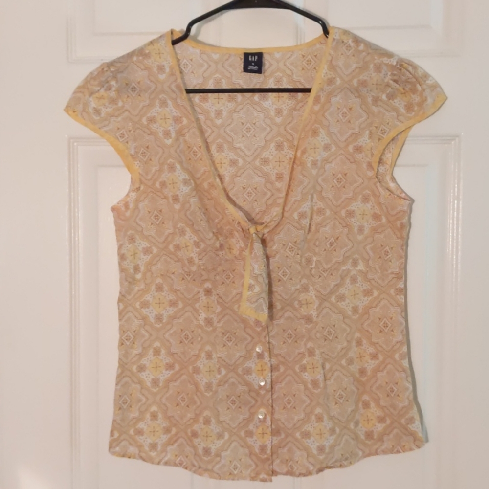 GAP Smock Blouse Super Lightweight & Flowy . Sz S